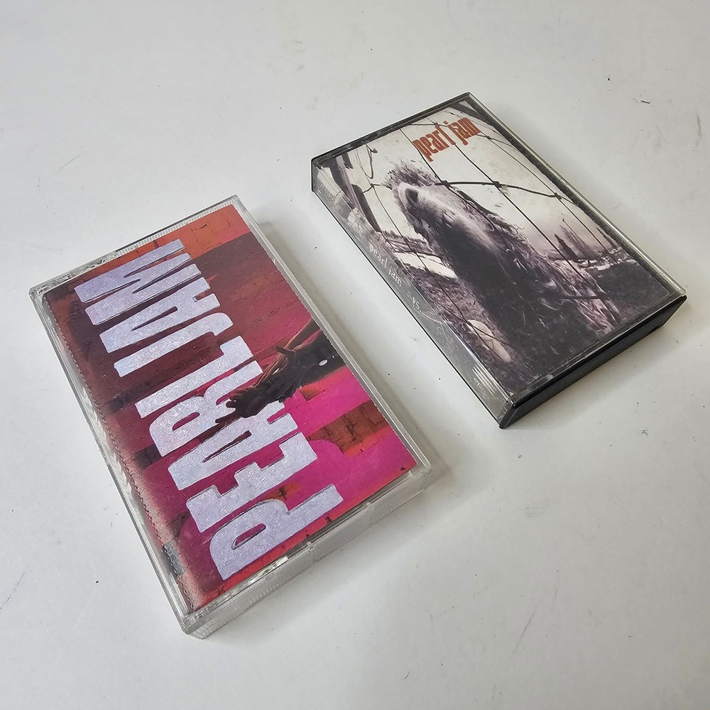 Pearl Jam Ten and Vs Cassette Tape Lot Grunge Rock Epic Lot of 2